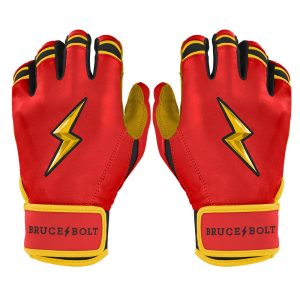 Konnor Griffin Signature Series Short Cuff Batting Gloves - Red